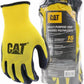 CAT PU Coated Palm Work Gloves 15 Pairs Breathable Mesh Multipurpose Grip
