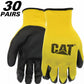 CAT PU Coated Palm Work Gloves 15 Pairs Breathable Mesh Multipurpose Grip