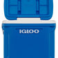 Igloo 30 Quart Cooler Ice Chest 41 Can Capacity Cool Riser Seat Height Blue