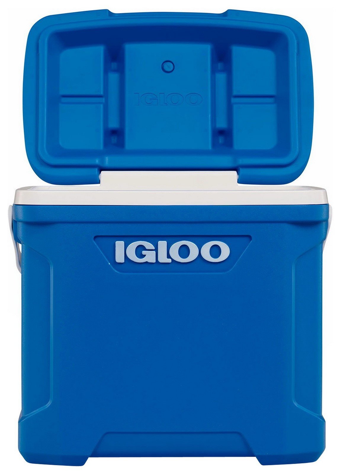 Igloo 30 Quart Cooler Ice Chest 41 Can Capacity Cool Riser Seat Height Blue