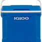 Igloo 30 Quart Cooler Ice Chest 41 Can Capacity Cool Riser Seat Height Blue