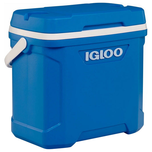 Igloo 30 Quart Cooler Ice Chest 41 Can Capacity Cool Riser Seat Height Blue