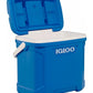 Igloo 30 Quart Cooler Ice Chest 41 Can Capacity Cool Riser Seat Height Blue