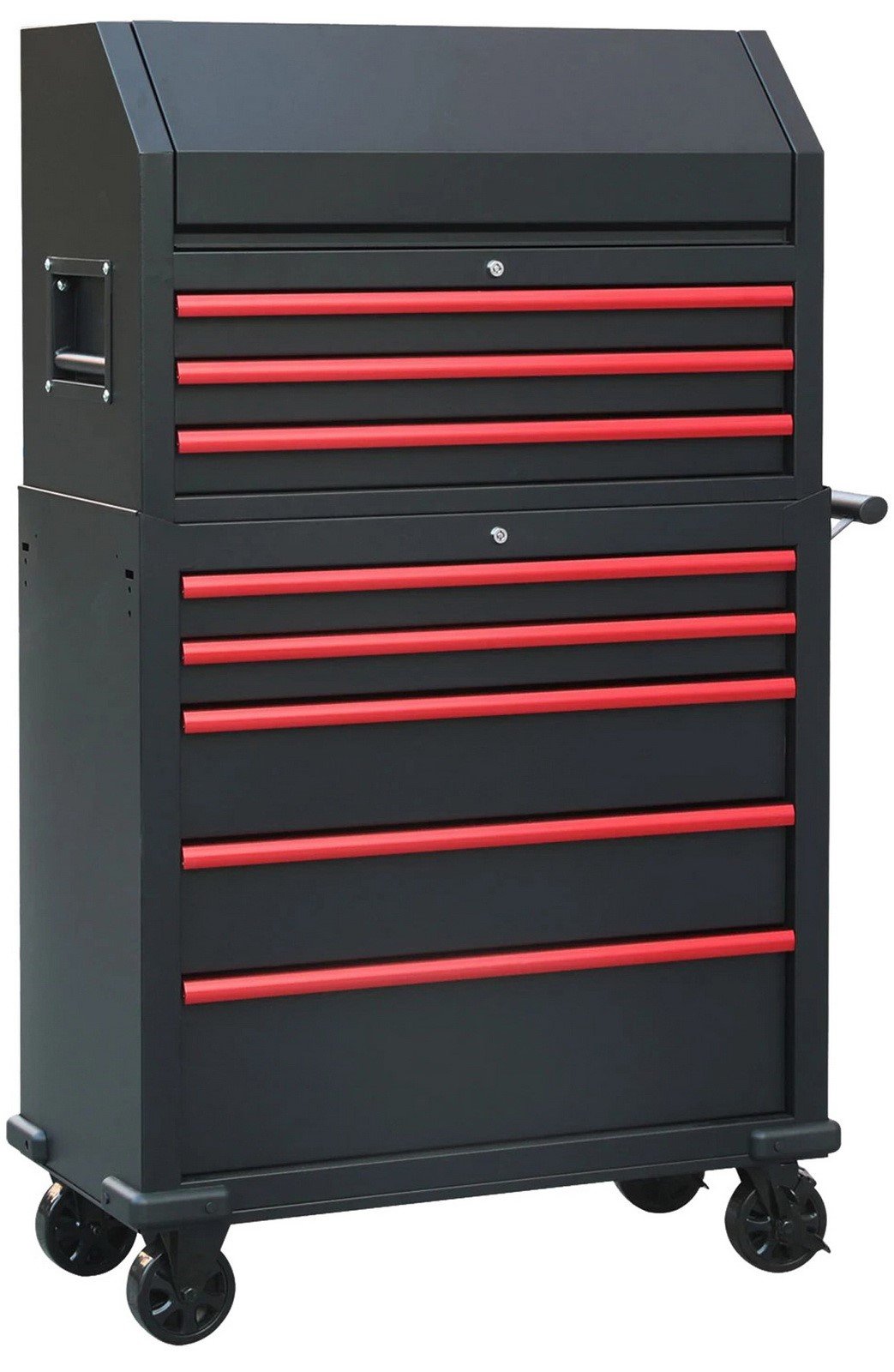 36" Wide 8 Drawer Tool Chest & Tool Cabinet with Power Strip Ball Bearing Slides