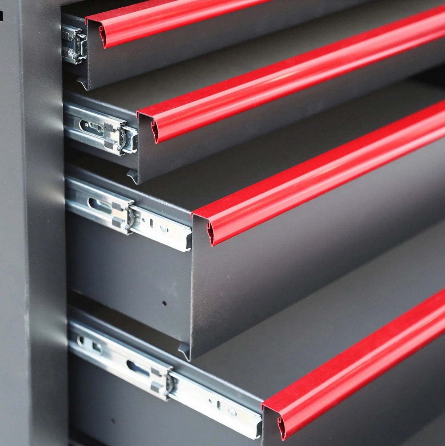 36" Wide 8 Drawer Tool Chest & Tool Cabinet with Power Strip Ball Bearing Slides