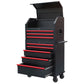 36" Wide 8 Drawer Tool Chest & Tool Cabinet with Power Strip Ball Bearing Slides