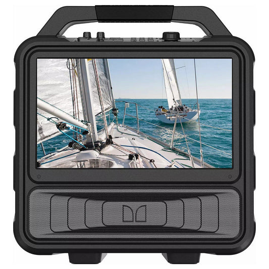 Portable Rechargeable Bluetooth Speaker with 15.6” LED TV Screen Monster Vision