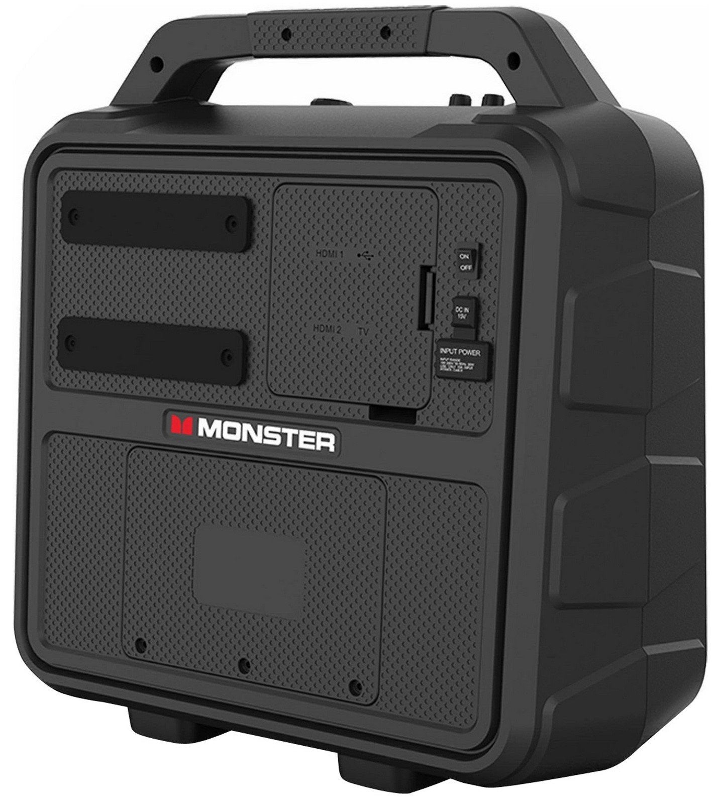 Portable Rechargeable Bluetooth Speaker with 15.6” LED TV Screen Monster Vision