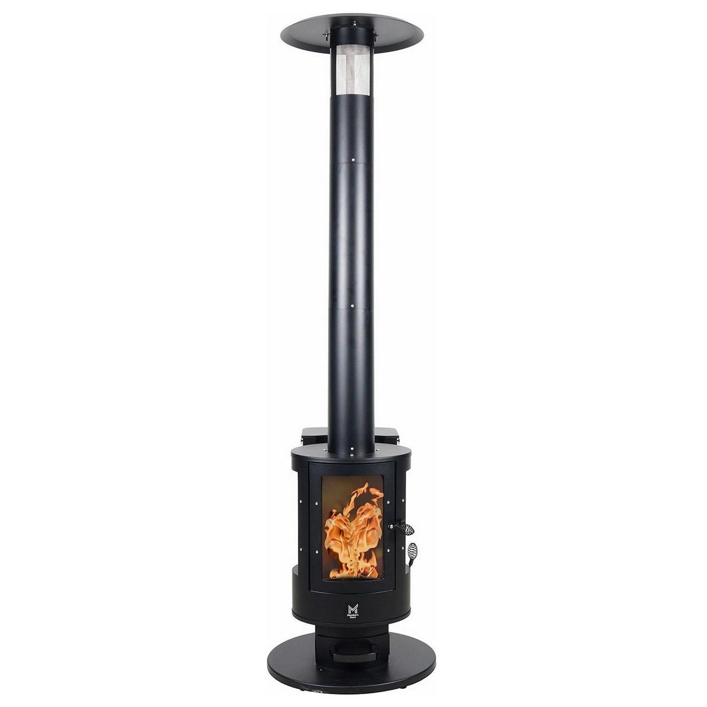 70,000 BTU Outdoor Wood Pellet Fueled Patio Space Heater with Cover