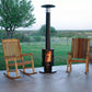 70,000 BTU Outdoor Wood Pellet Fueled Patio Space Heater with Cover