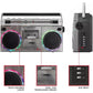 ION Audio Boombox with Bluetooth Cassette AM/FM Radio & Multi Color LED Lights