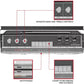ION Audio Boombox with Bluetooth Cassette AM/FM Radio & Multi Color LED Lights