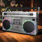 ION Audio Boombox with Bluetooth Cassette AM/FM Radio & Multi Color LED Lights