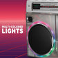 ION Audio Boombox with Bluetooth Cassette AM/FM Radio & Multi Color LED Lights