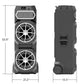 Huge Monster GI30 1800 Watt Party Bluetooth Speaker Dual 15" Subwoofers 54" Tall