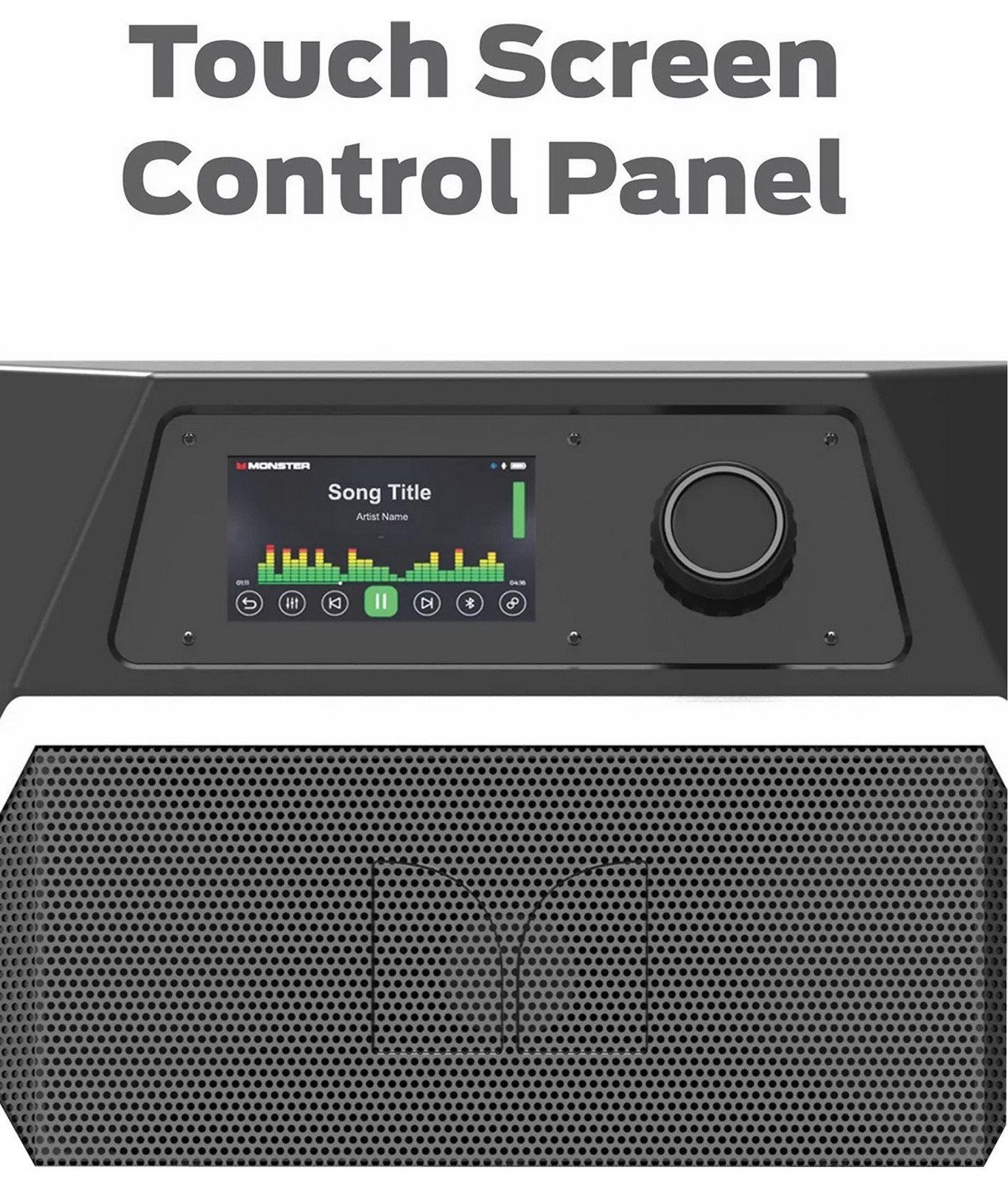 Huge Monster GI30 1800 Watt Party Bluetooth Speaker Dual 15" Subwoofers 54" Tall