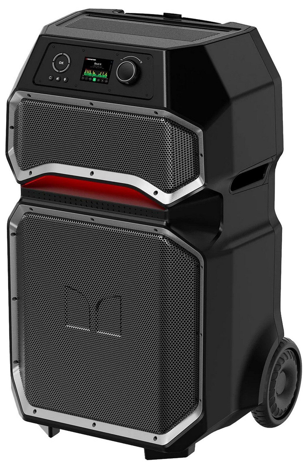 Monster Rockin Roller X Portable Bluetooth Speaker w/ Microphone Indoor Outdoor