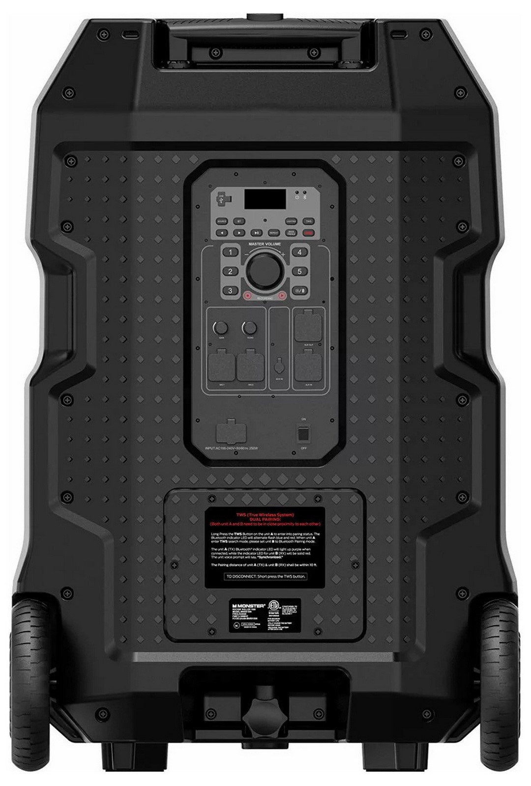 Monster Rockin Roller X Portable Bluetooth Speaker w/ Microphone Indoor Outdoor