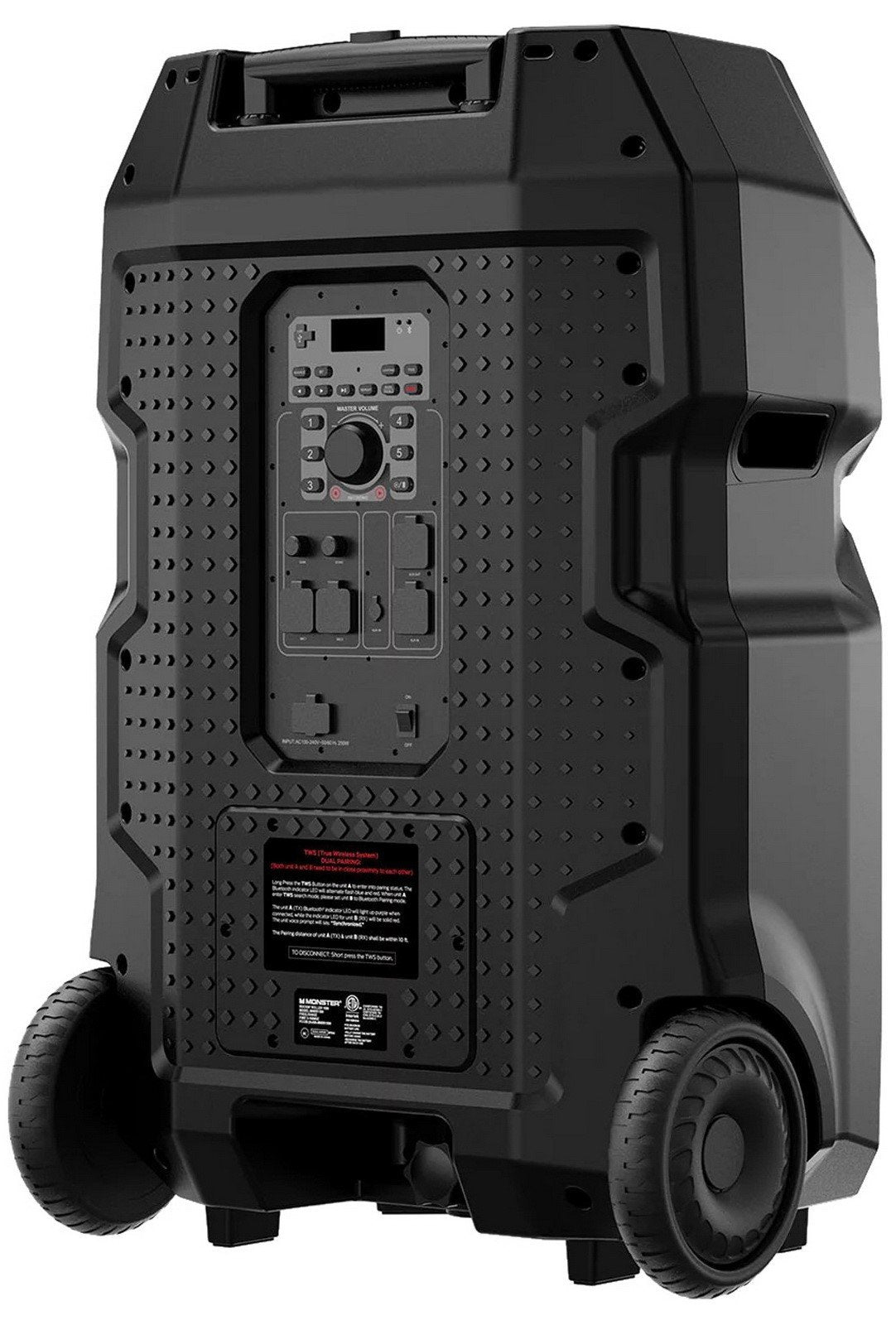 Monster Rockin Roller X Portable Bluetooth Speaker w/ Microphone Indoor Outdoor