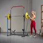 Weightlifting Squat Stand Rack Power Cage with Pull-Up Bar Weight Storage 800 lb
