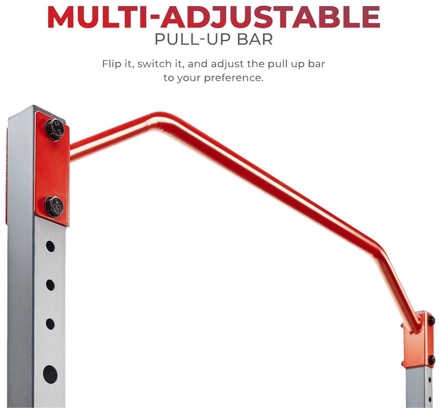 Weightlifting Squat Stand Rack Power Cage with Pull-Up Bar Weight Storage 800 lb