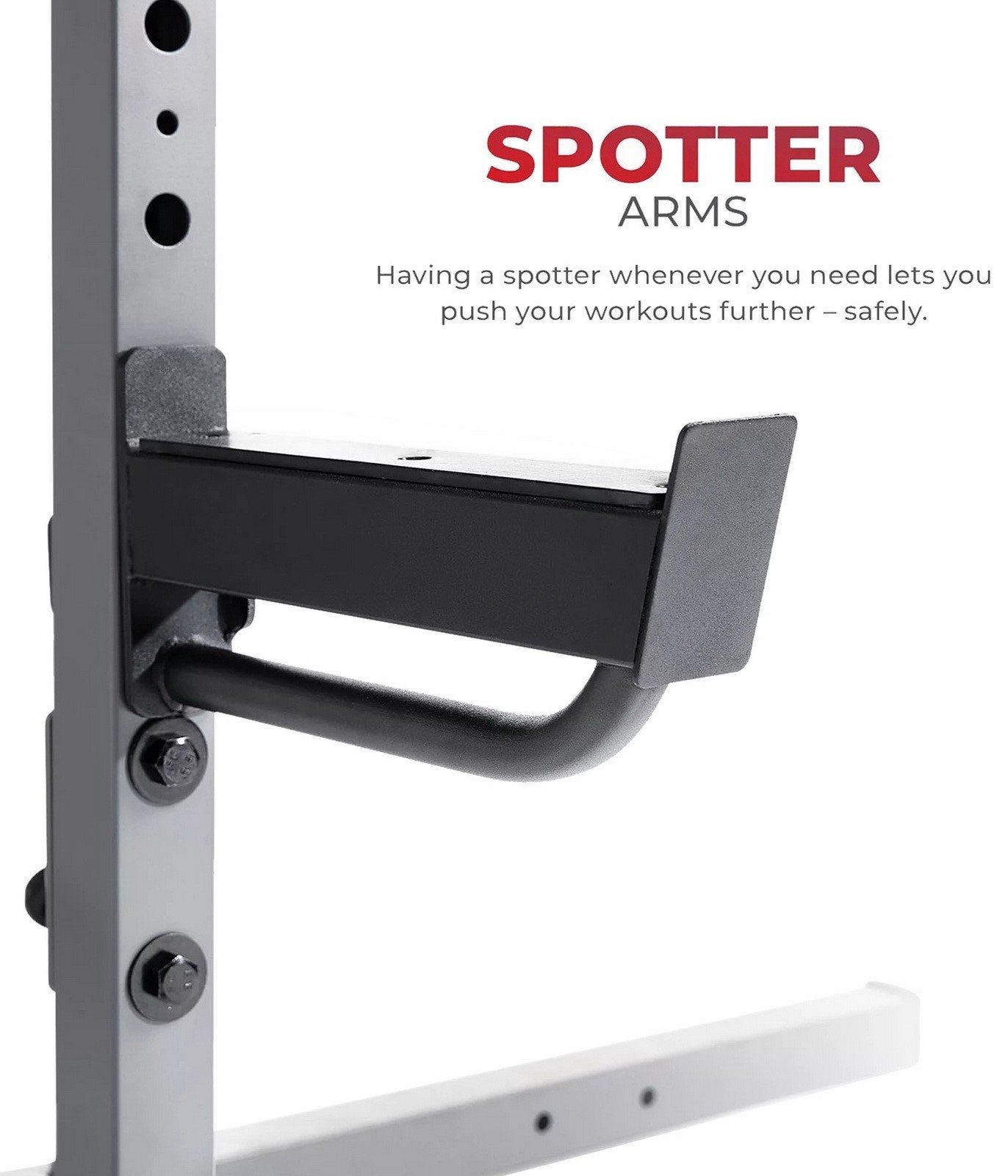 Weightlifting Squat Stand Rack Power Cage with Pull-Up Bar Weight Storage 800 lb