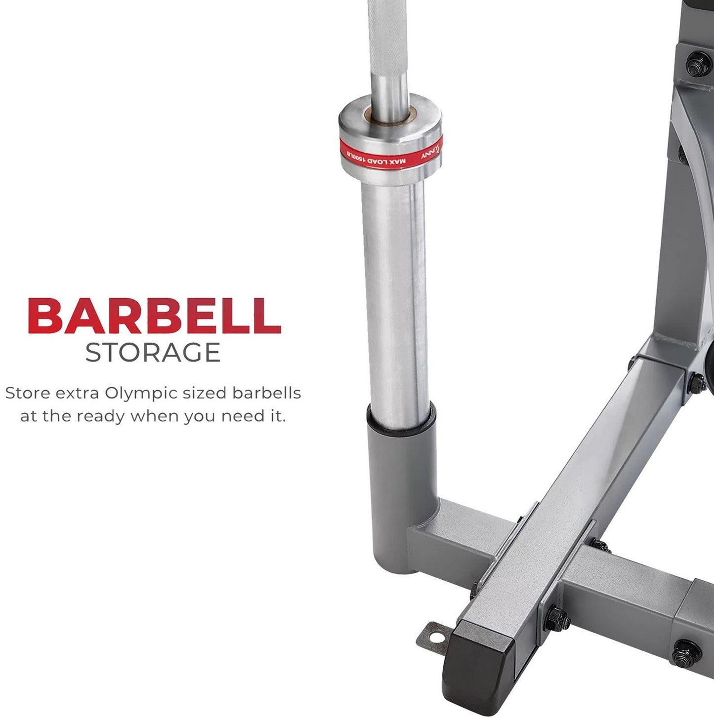 Weightlifting Squat Stand Rack Power Cage with Pull-Up Bar Weight Storage 800 lb