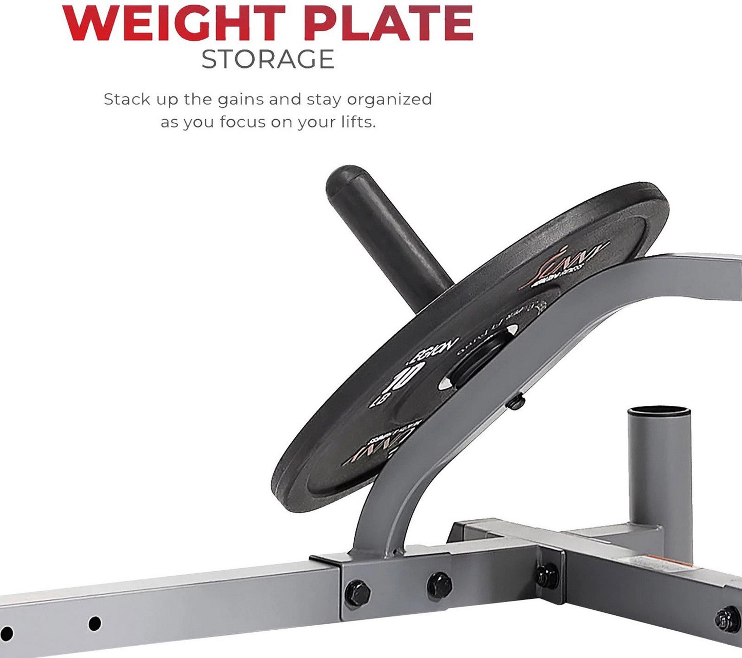 Weightlifting Squat Stand Rack Power Cage with Pull-Up Bar Weight Storage 800 lb