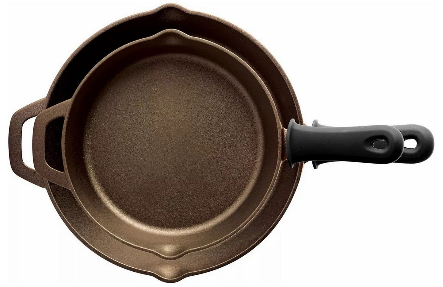 Tramontina Enamel Cast Iron Skillets Fry Pans Set 10" and 12" Induction Ready