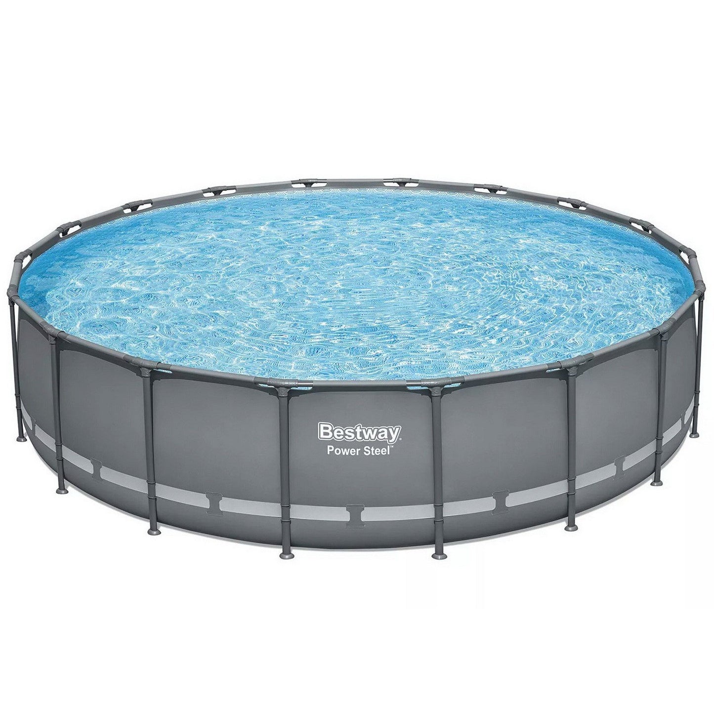 Bestway Large 18' x 48" Above Ground Pool Set Ladder Filter Pump Cover
