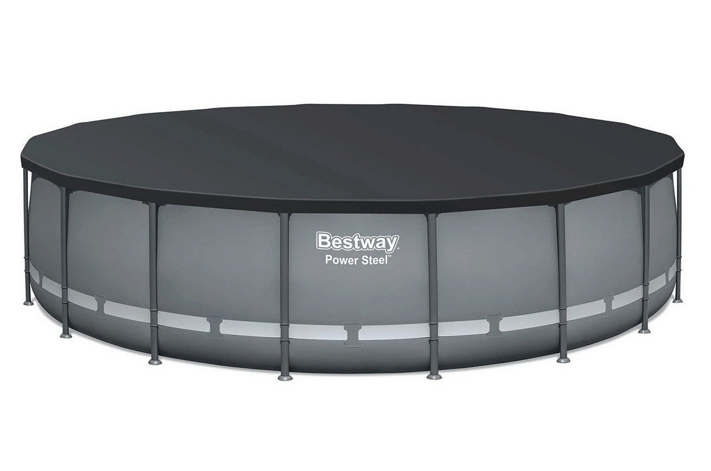 Bestway Large 18' x 48" Above Ground Pool Set Ladder Filter Pump Cover