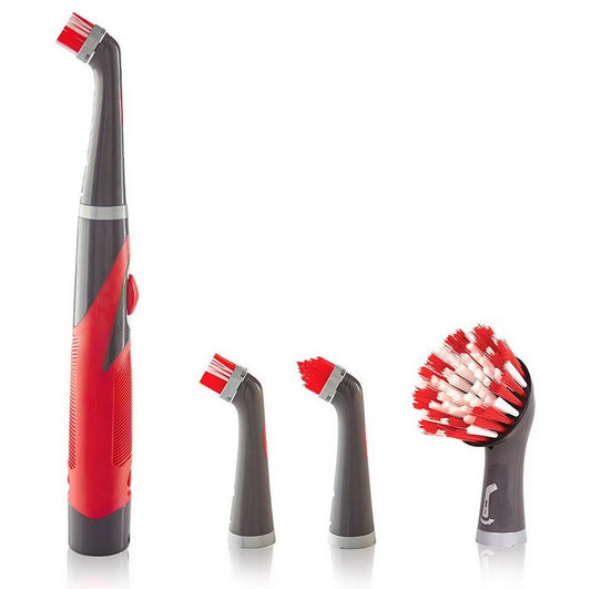 Rubbermaid Oscillating Head Power Scrubber Scrub Brush Cleaner 5 Piece Set