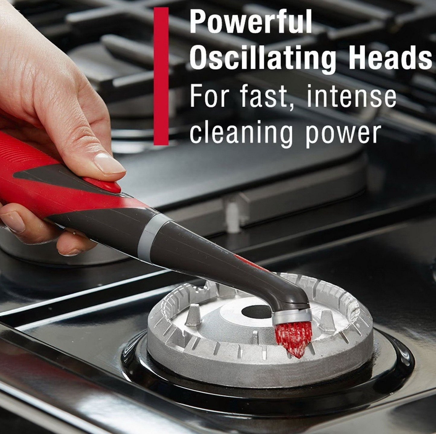 Rubbermaid Oscillating Head Power Scrubber Scrub Brush Cleaner 5 Piece Set