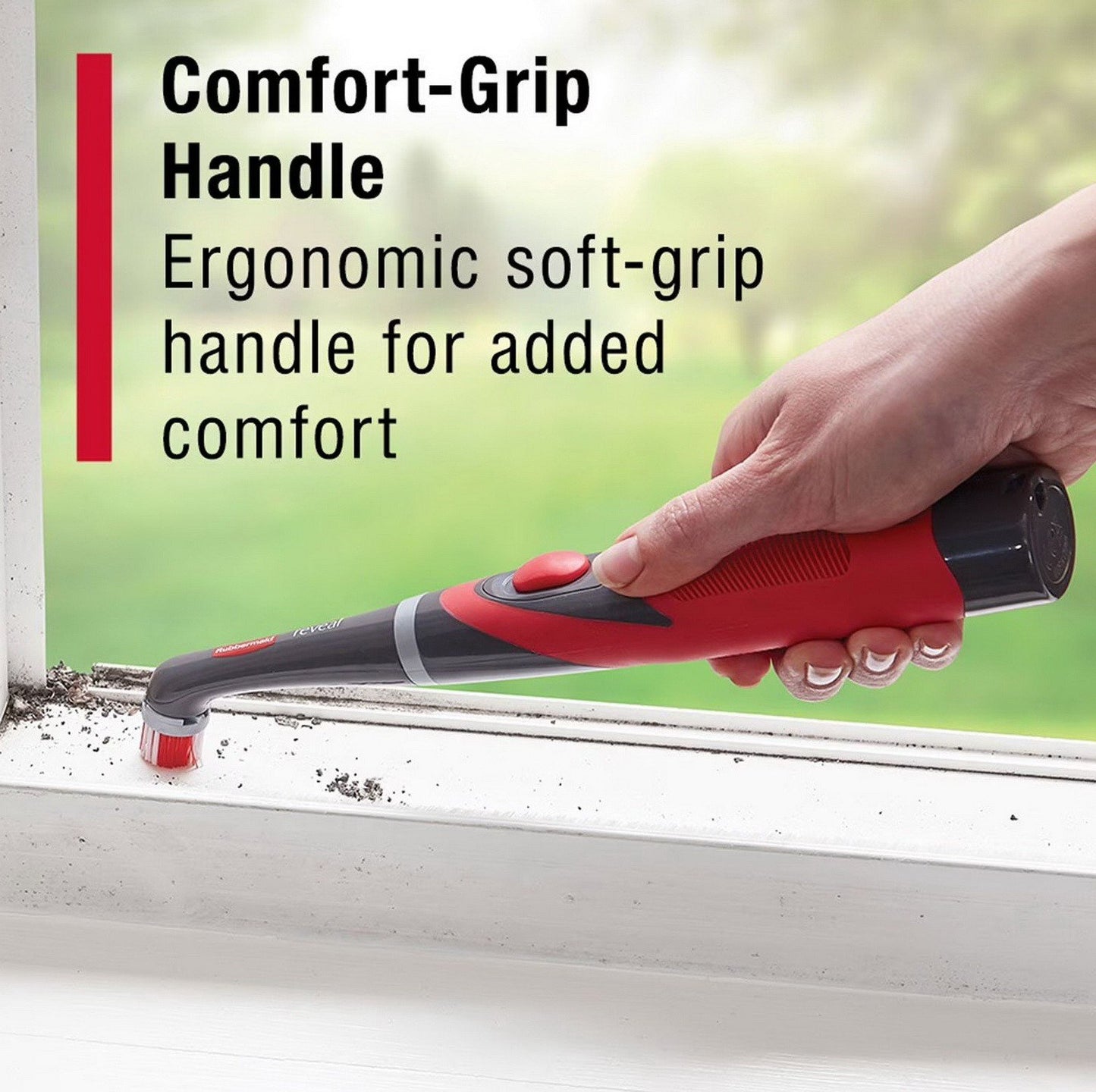 Rubbermaid Oscillating Head Power Scrubber Scrub Brush Cleaner 5 Piece Set