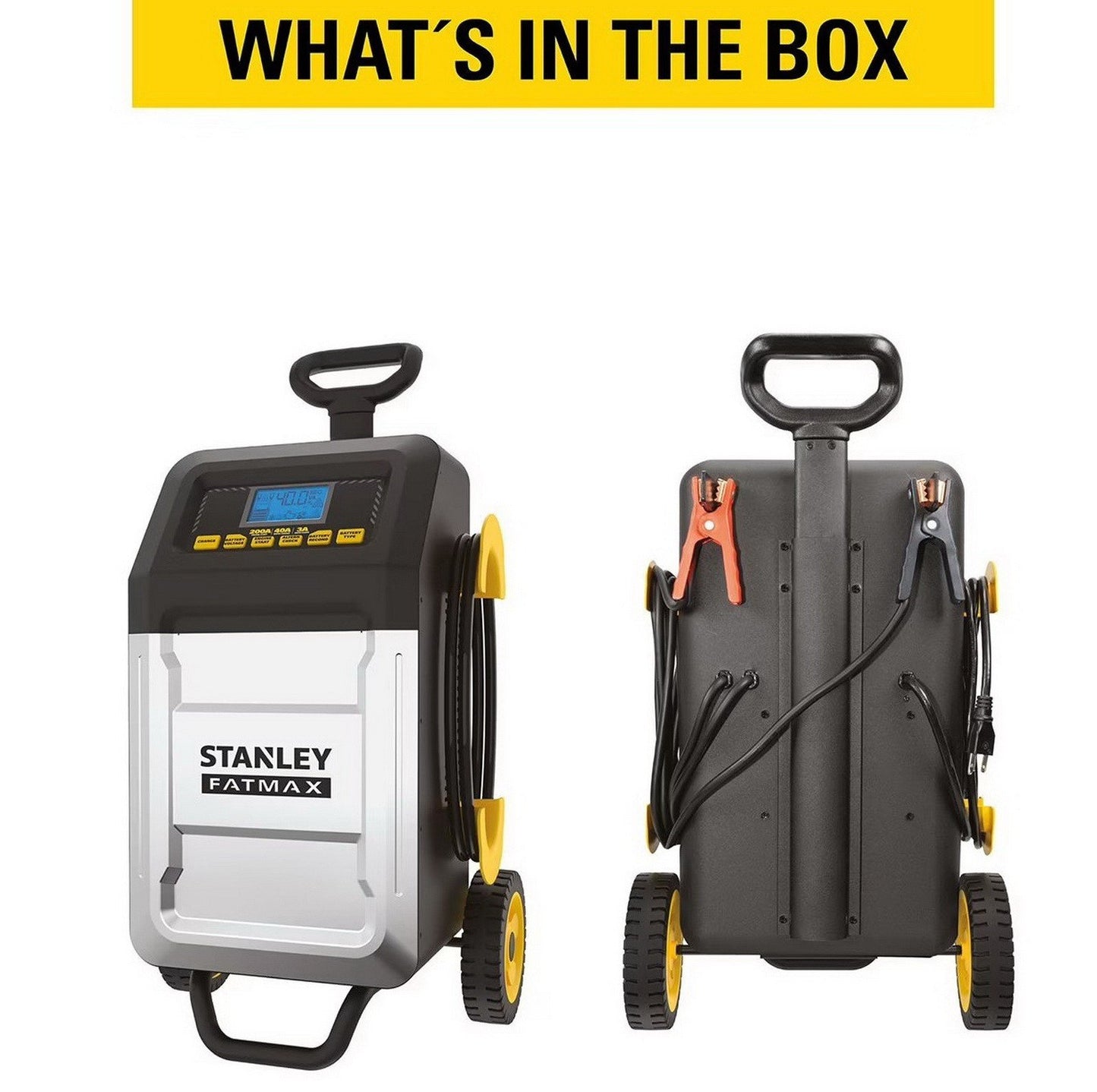 Stanley Fatmax Rolling 12 Volt Battery Charger Jump Starter Portable Power