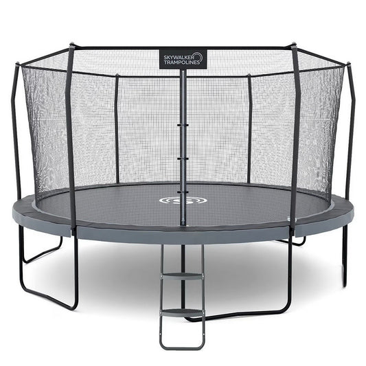 15' Skywalker Round Elite Trampoline with Ladder & Safety Enclosure