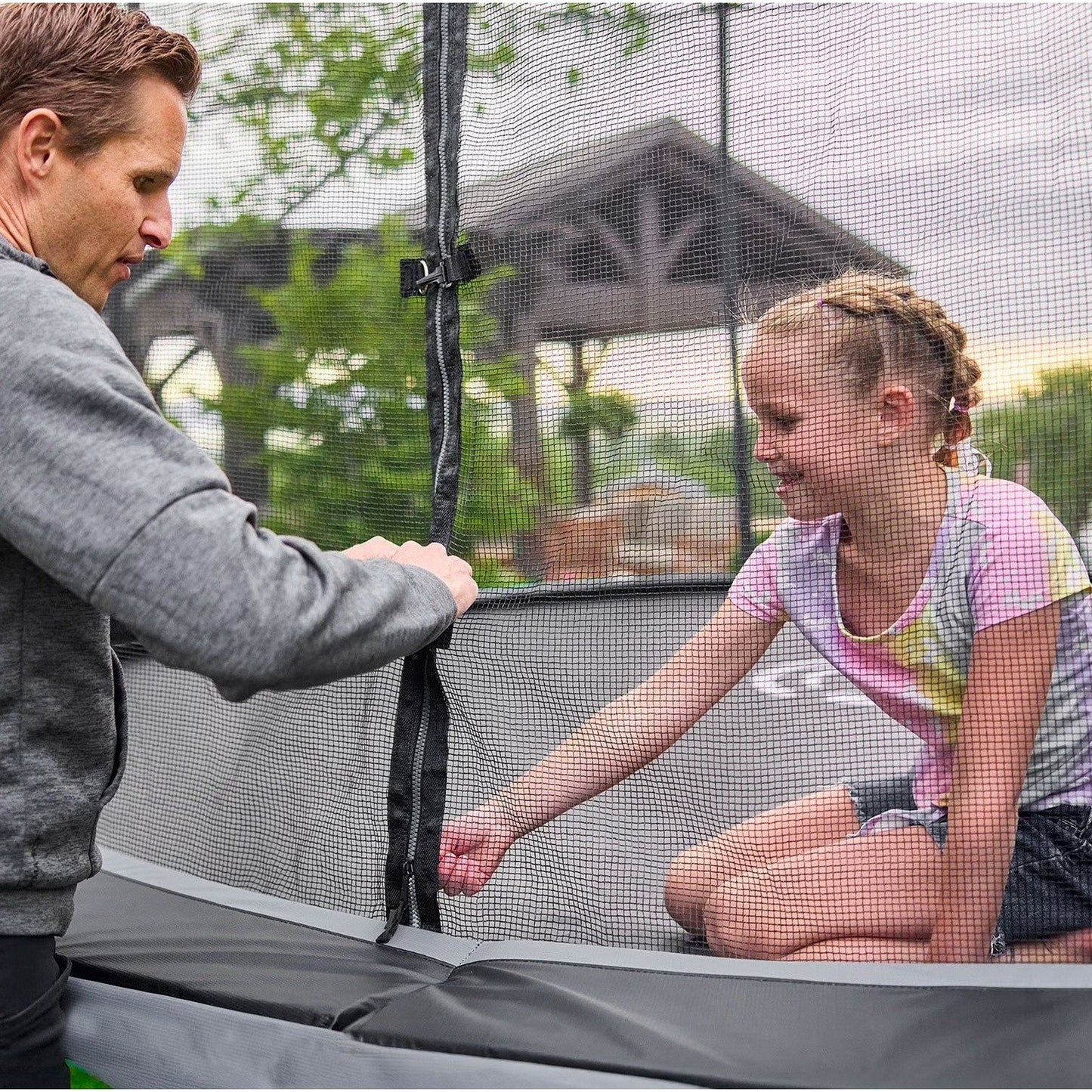 15' x 9' Huge Rectangle Skywalker Elite Trampoline & Safety Enclosure Walls