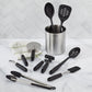 Cuisinart 10 Piece Kitchen Utensil Tool & Gadget Set with Stainless Steel Crock