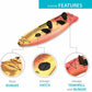 Envoy Tandem 2 Person Kayak Sit On Top Flat Bottom with Paddles 10'-6" Long