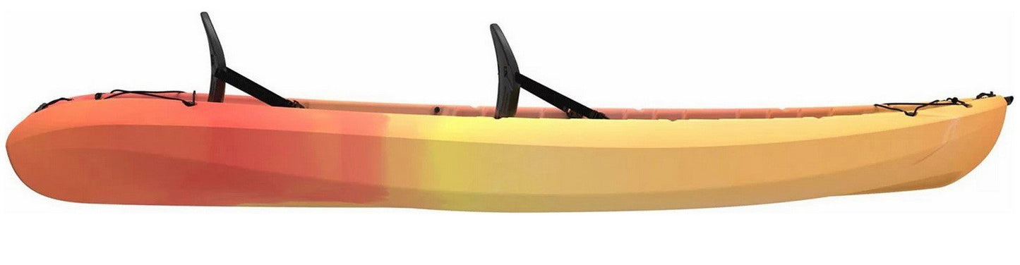 Envoy Tandem 2 Person Kayak Sit On Top Flat Bottom with Paddles 10'-6" Long