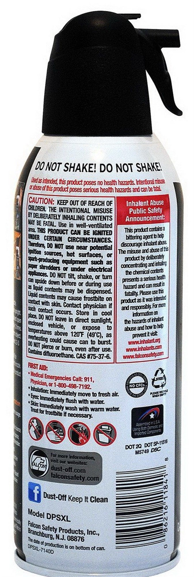 Two 4 Pack Falcon Dust-Off Compressed Air Duster 10 oz Computer Keyboard Cleaner