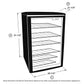 Haier 150 Can Beverage Mini Fridge Cooler Refrigerator Locking Glass Door