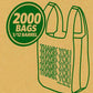 2000 Small T-Shirt Carry Out Retail Plastic Bags Recyclable Store Shopping 2,000