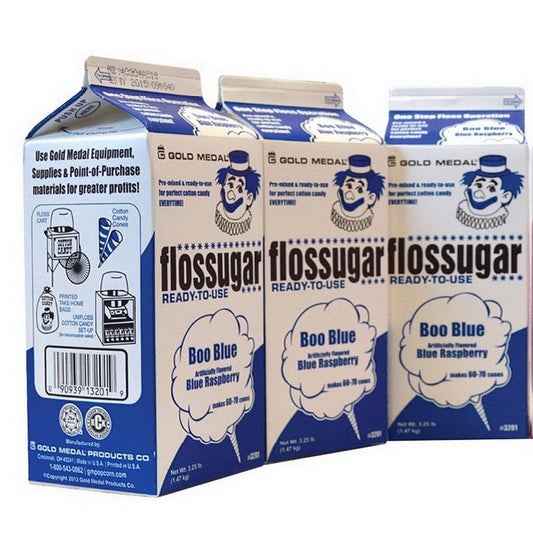 Cotton Candy Floss Sugar 6 Carton Pack Pink & Blue Gold Medal Flosssugar