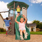 Huge Outdoor Playground Swing Set Climbing Tower Clubhouse Playset Swing Slide