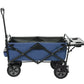 Folding Wagon Sports Utility Beach Cart with Table Mac Supplies Tote