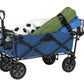 Folding Wagon Sports Utility Beach Cart with Table Mac Supplies Tote