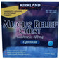 Kirkland Mucus Relief Chest Expectorant 400mg Guaifenesin Tablets 200 400 600