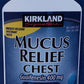 Kirkland Mucus Relief Chest Expectorant 400mg Guaifenesin Tablets 200 400 600