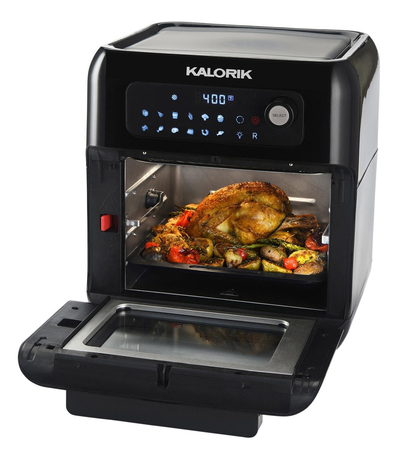 Kalorik 6 Quart Air Fryer Oven with Accessories Multicooker Recipe Book